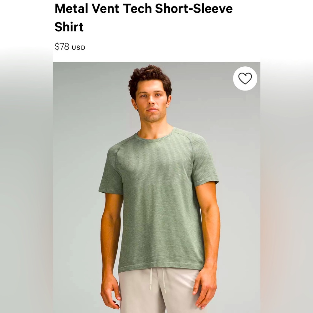 Lululemon Laurel Green Arctic Metal Vent Tech Short Sleeve 2.0 Shirt XXL